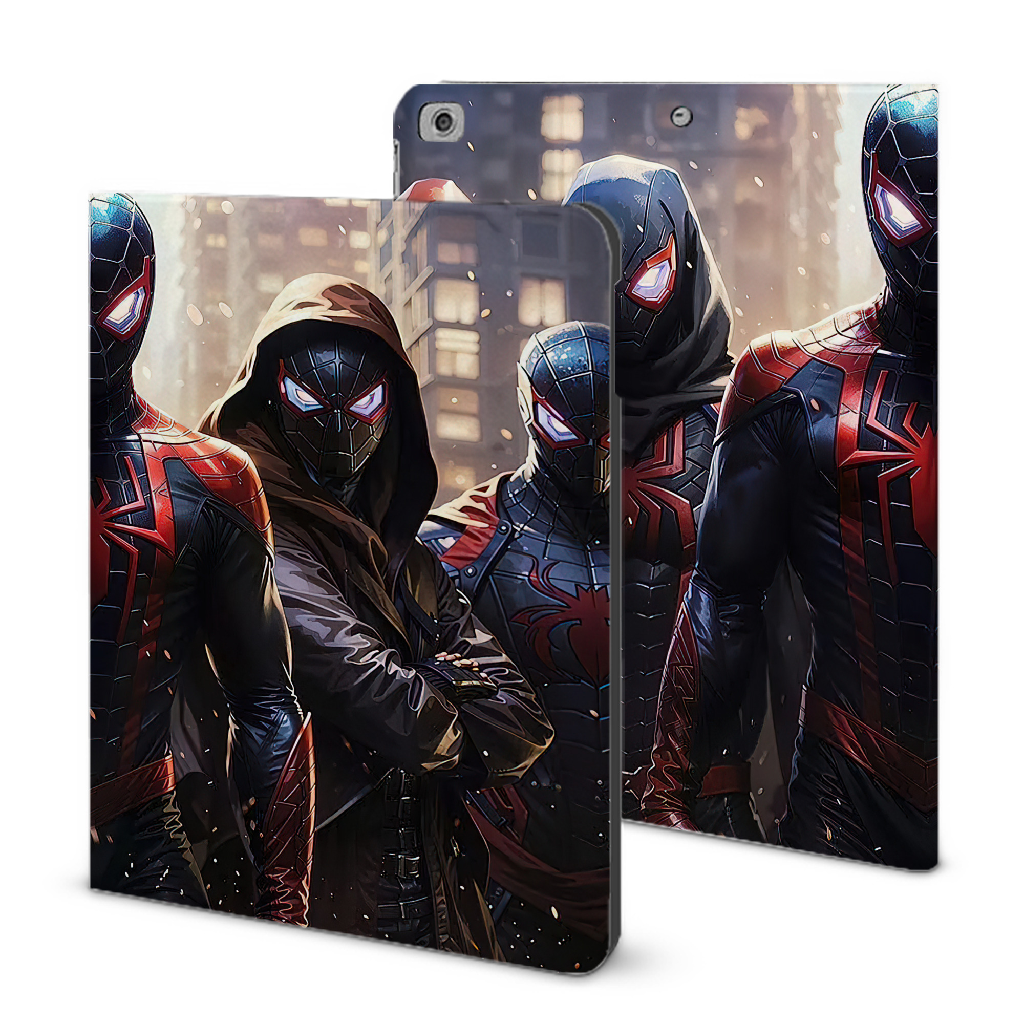 （画像用） アベンジャーズ The Avengers IPad ケース ブック型 PUレザー TPU 耐衝撃 軽量 薄型 ペン収納なし 全面保護 IPad 各モデル対応